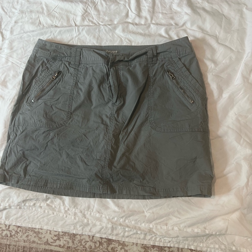 Lane Bryant Charcoal Mini Skirt